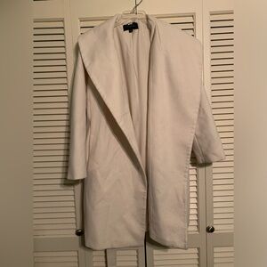 Ann Taylor pea coat wrapped with belt sash